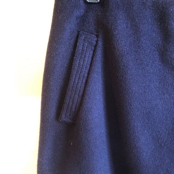 Talbots Sz 10 wool blanket skirt southwestern zip - Picture 2 of 5